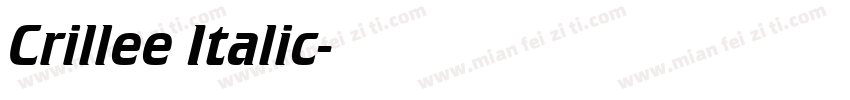 Crillee Italic字体转换